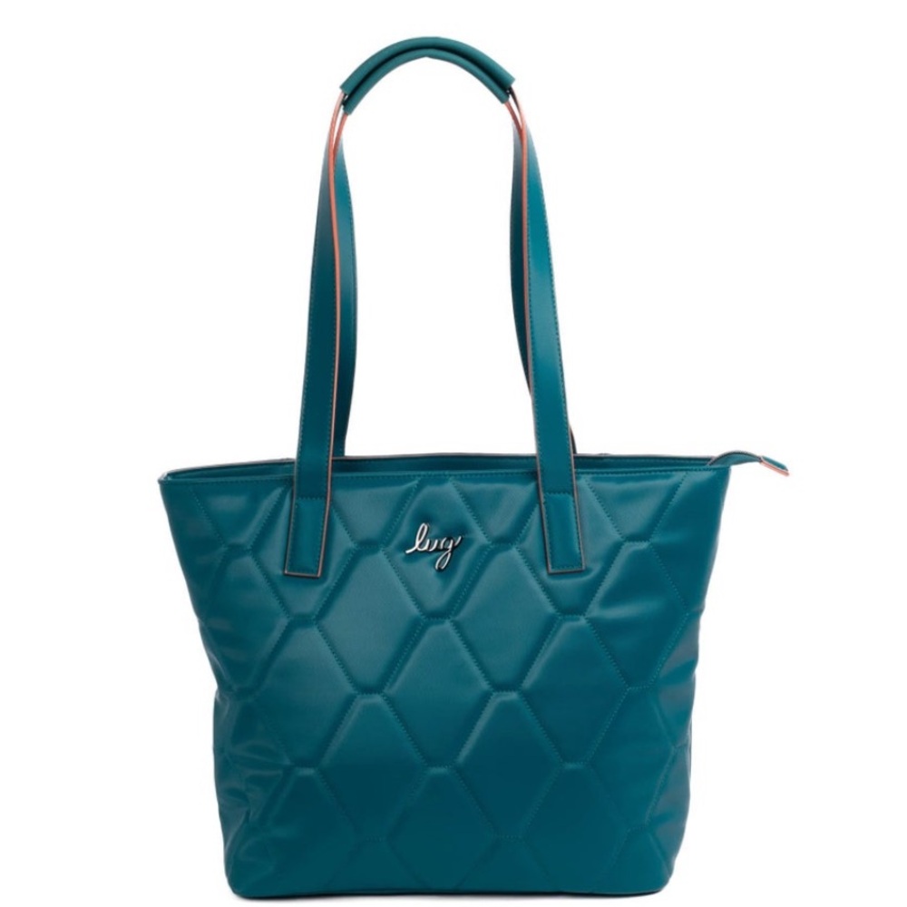 EUC Lug Paddock Satin Luxe VL Tote Bag 💙Teal